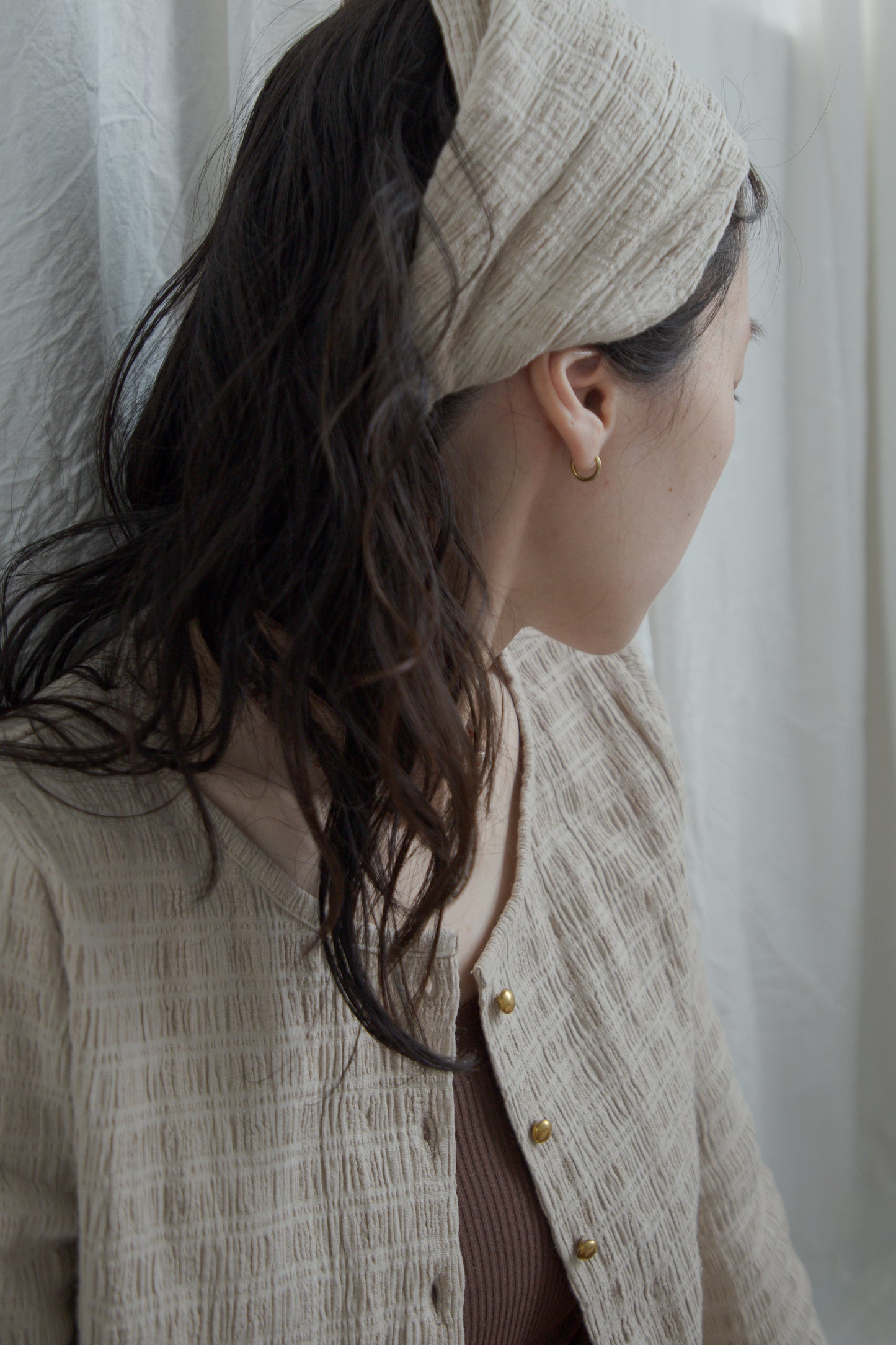 shirring cardigan(beige)