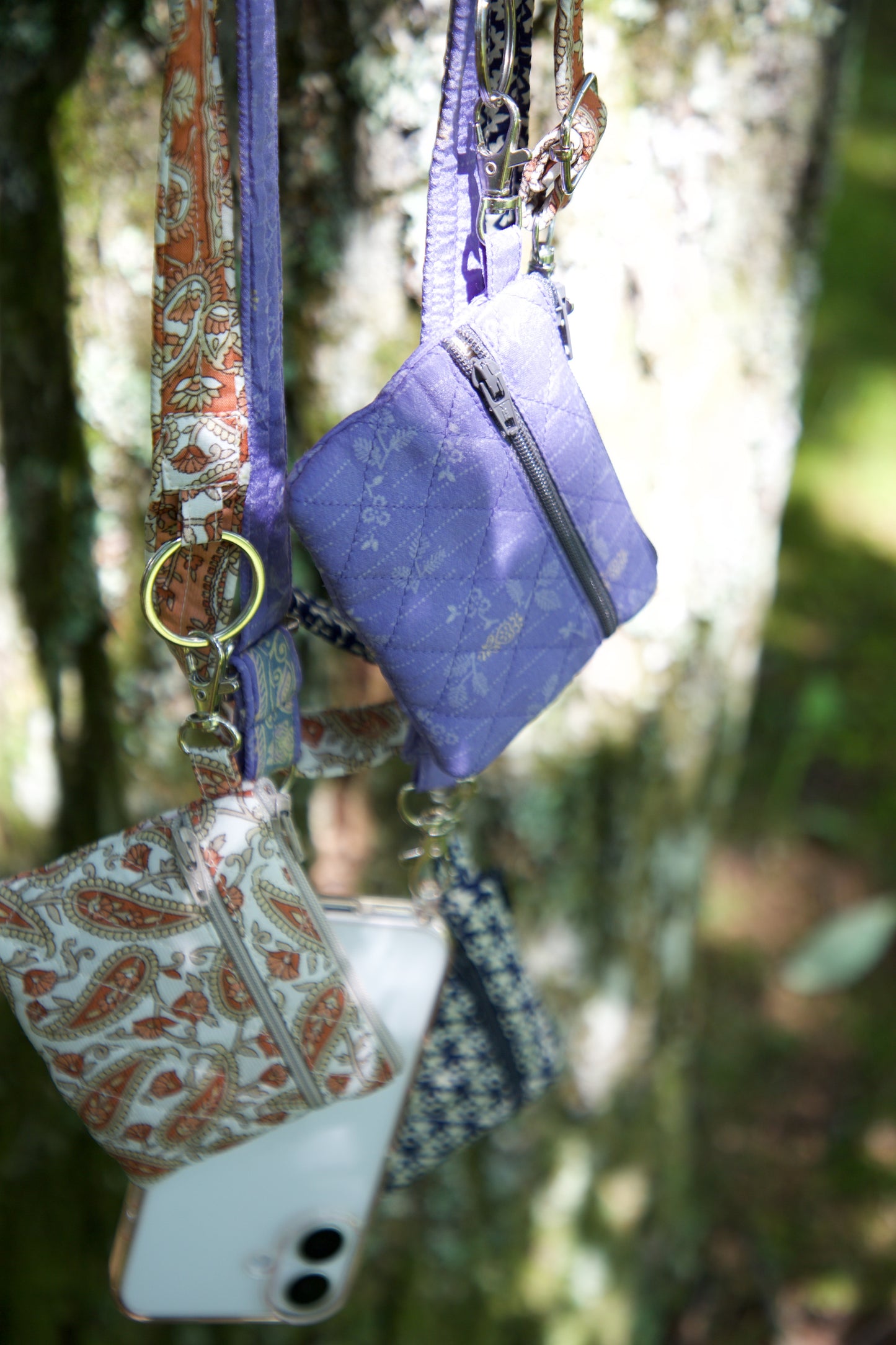 recycle sari strap(pink,purple,navy)