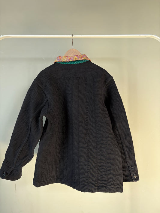 vintage kantha jacket (black F)