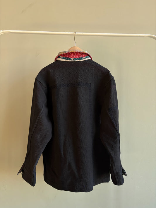 vintage kantha jacket (black H)