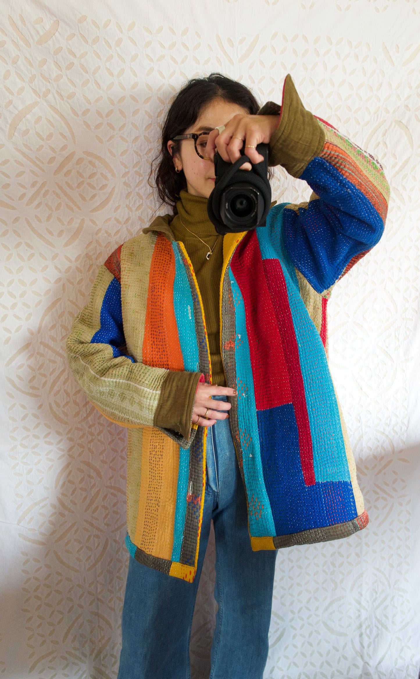 vintage kantha jacket A