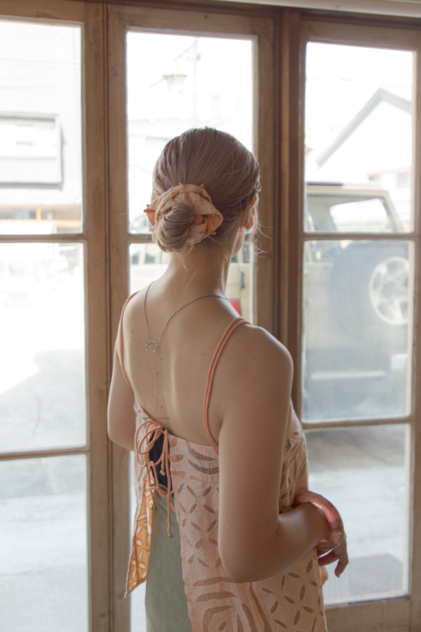 Hand cutwork camisole(pink)