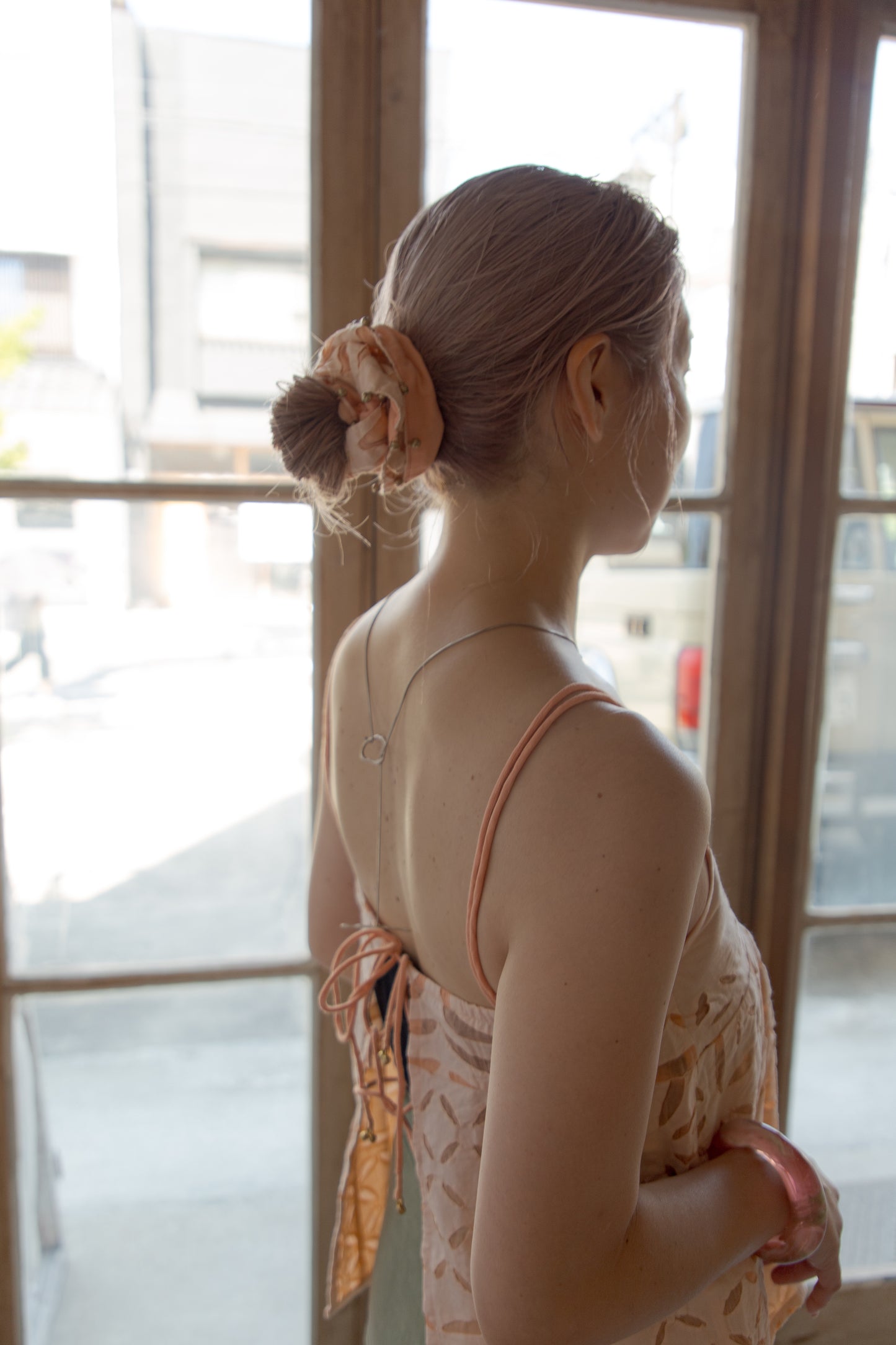 Hand cutwork camisole(pink)
