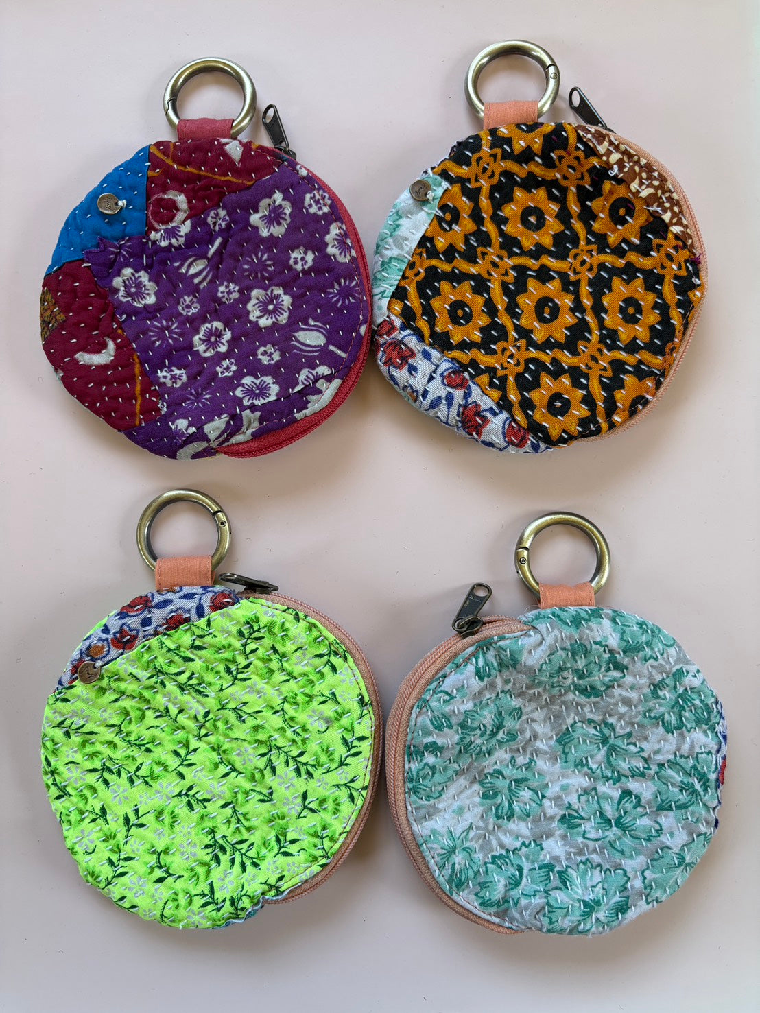 round kantha pouch 9