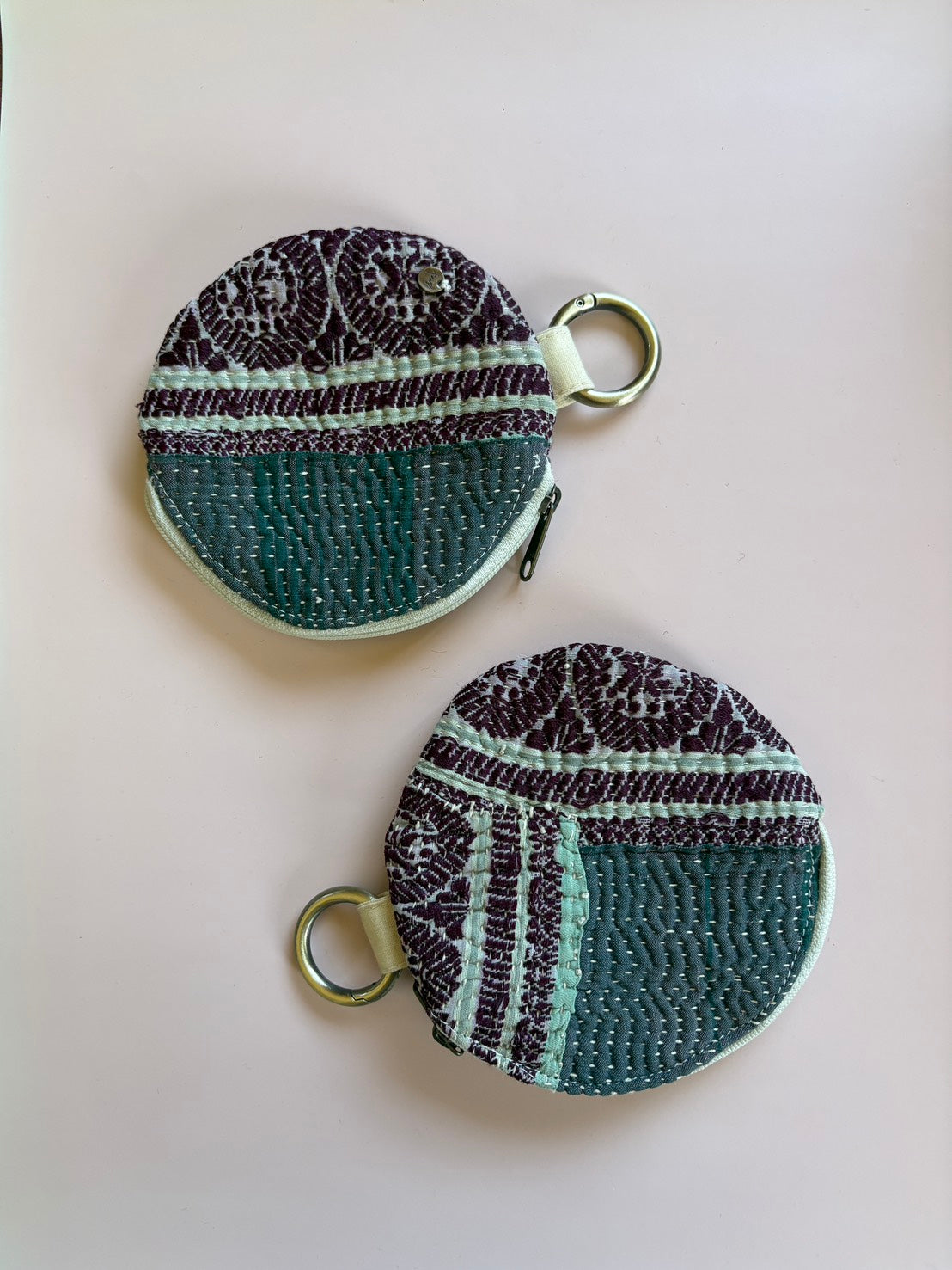 round kantha pouch 2