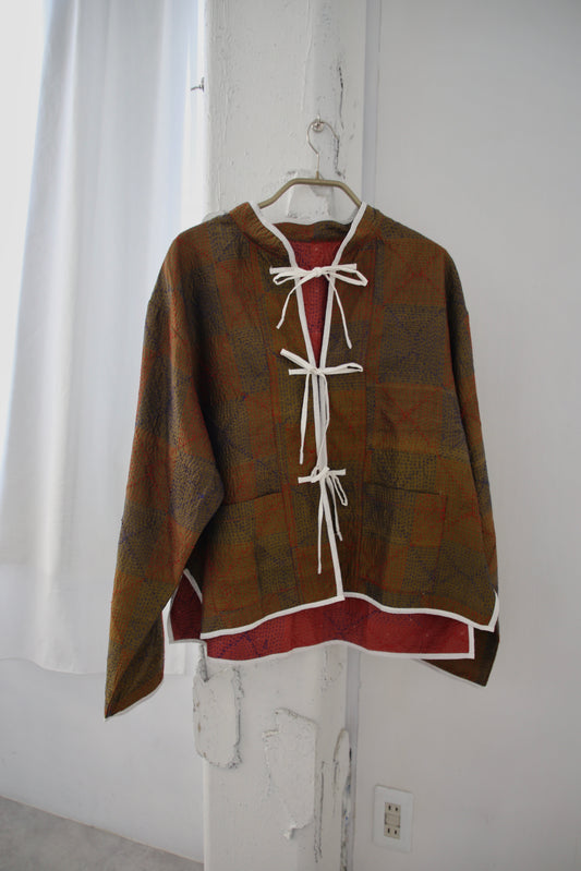 silk kantha jacket  （f）