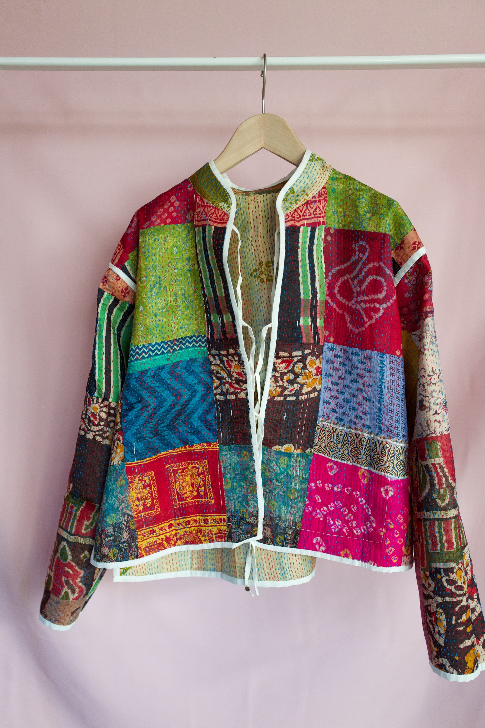 silk kantha jacket （f） – PUR