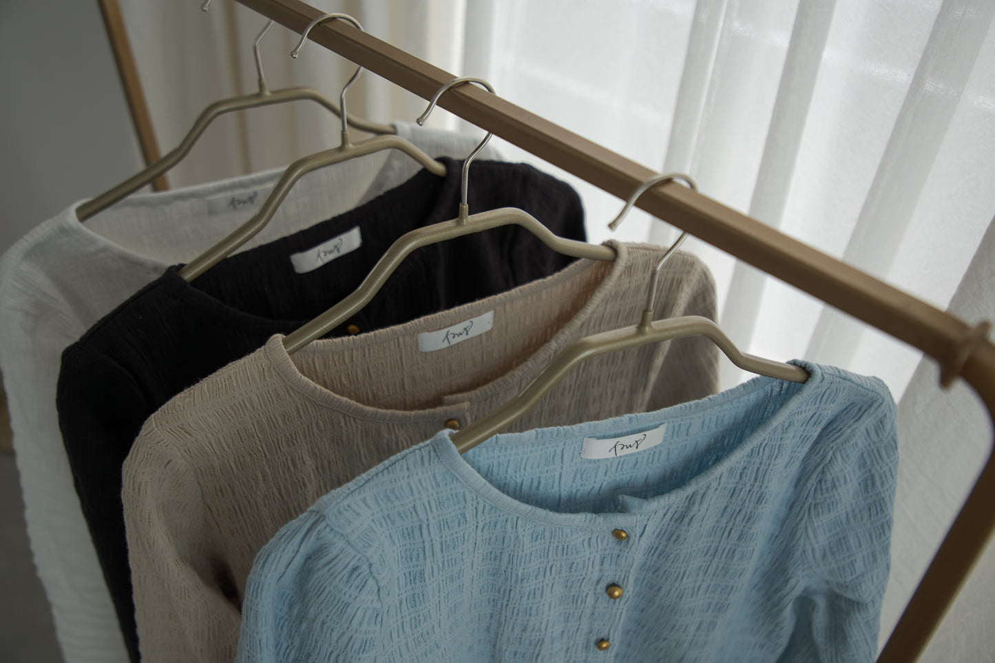 shirring cardigan（white）