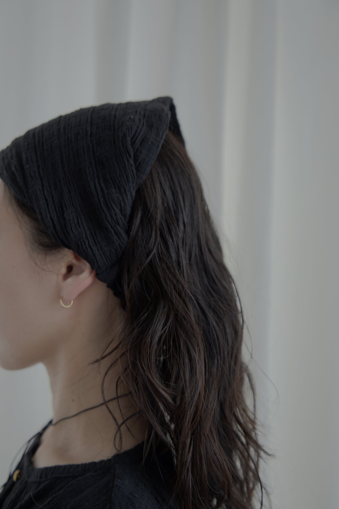 shirring hairband（black）