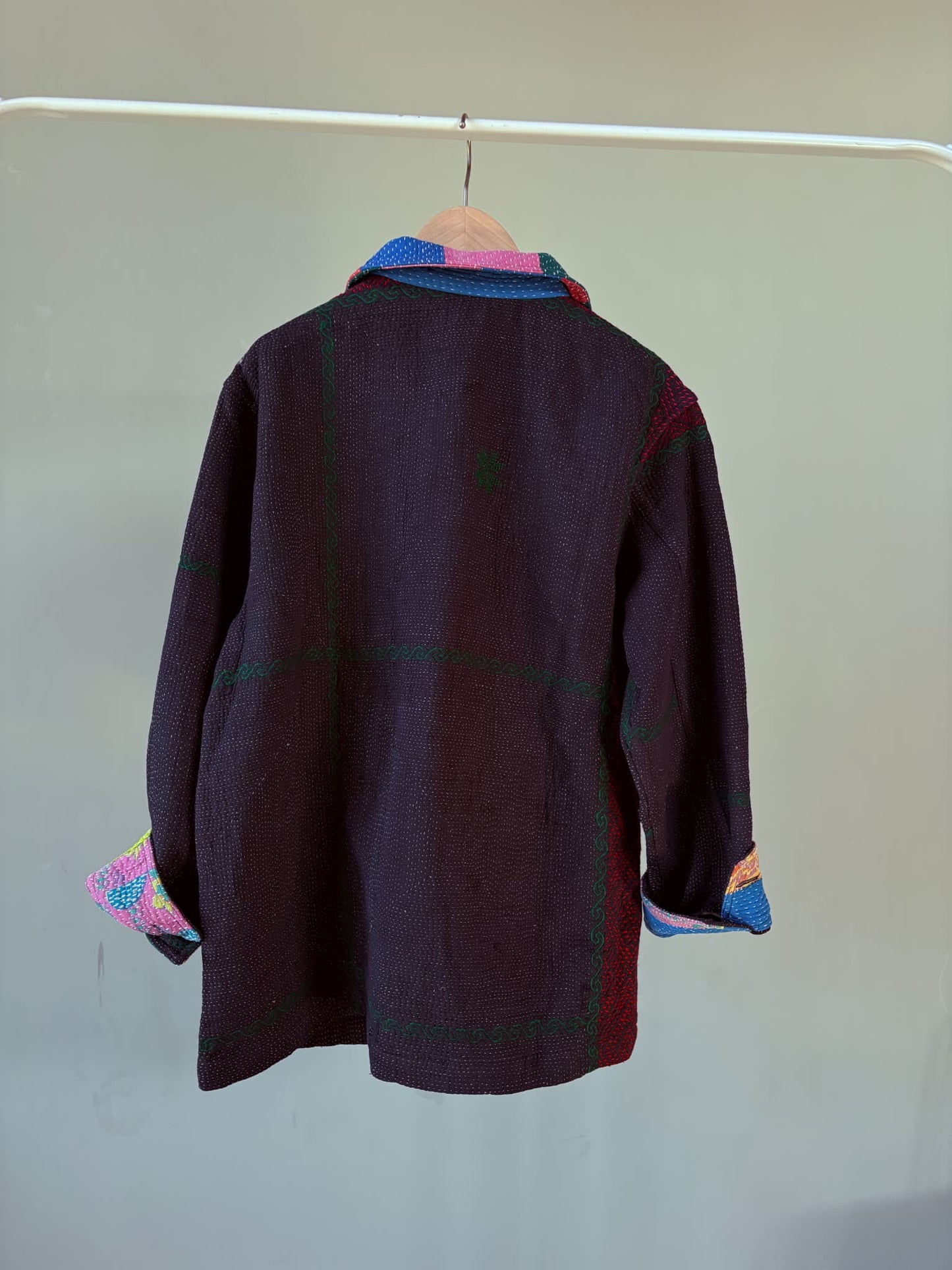 vintage kantha jacket （black G）