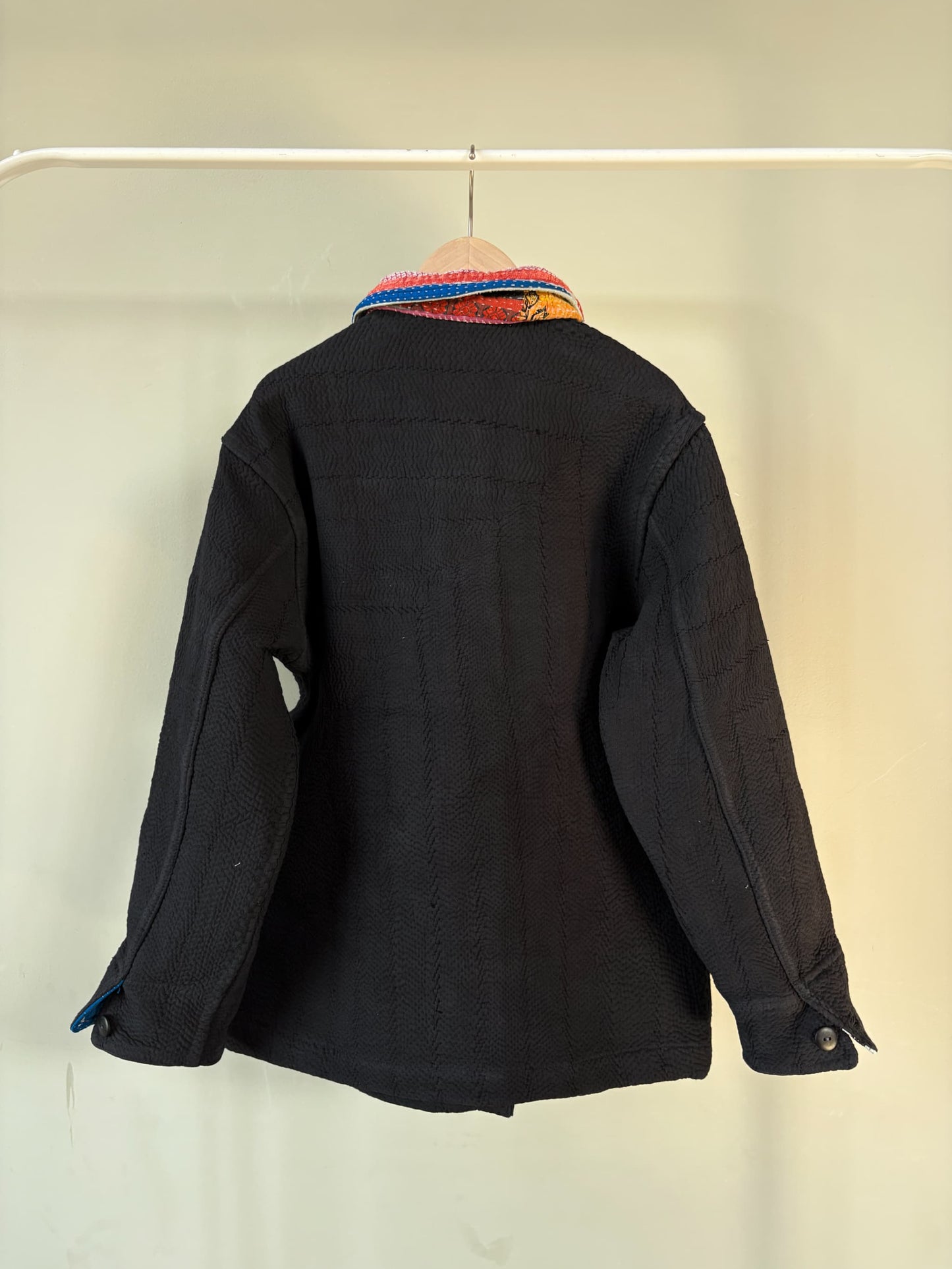 vintage kantha jacket （black C）