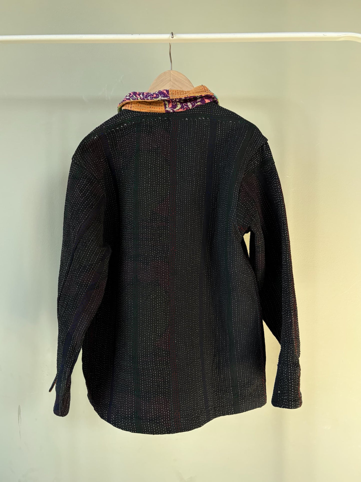 vintage kantha jacket （black E）