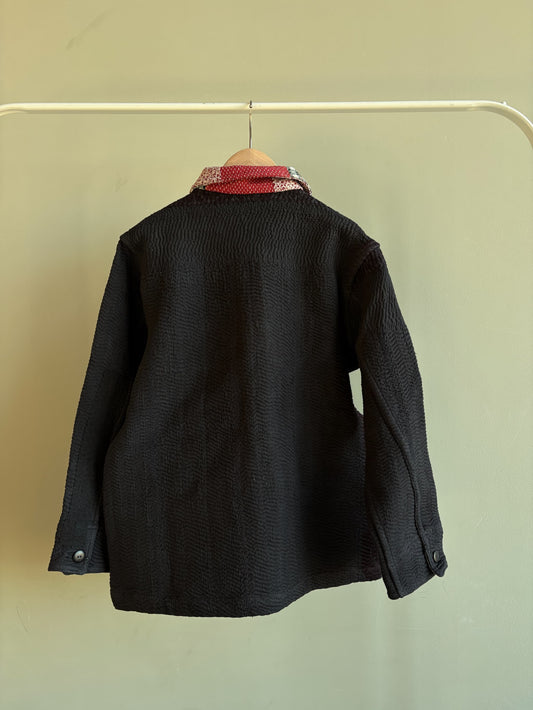 vintage kantha jacket （black I）