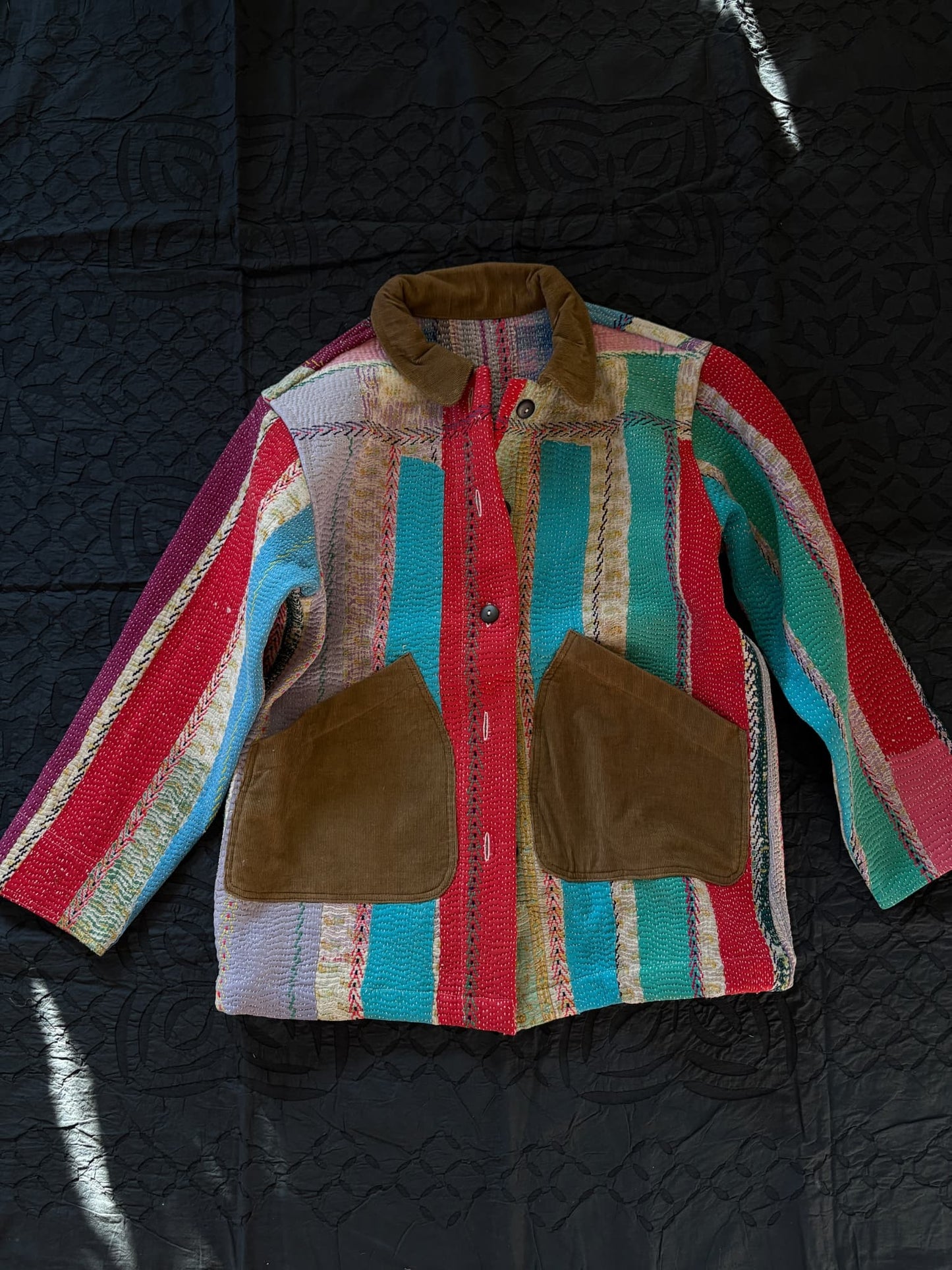 vintage kantha jacket E