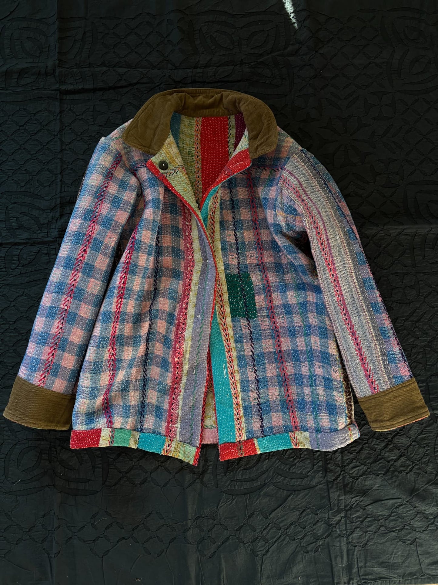 vintage kantha jacket E