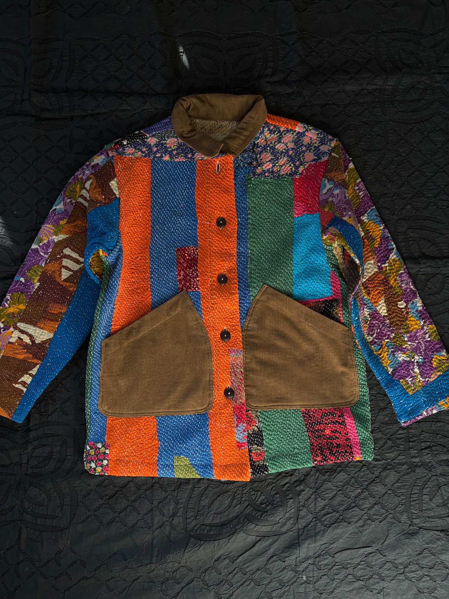 vintage kantha jacket H