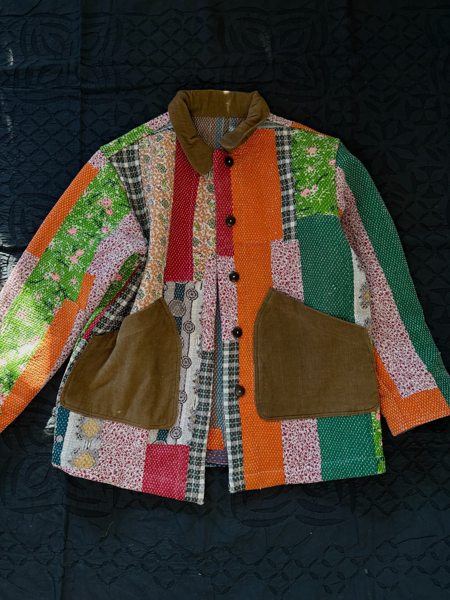 vintage kantha jacket F