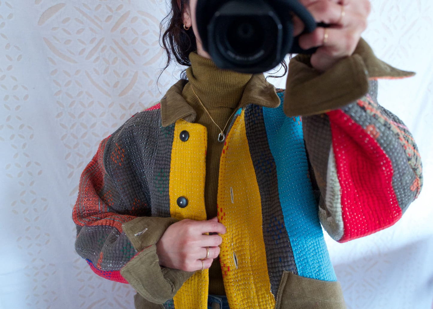 vintage kantha jacket A