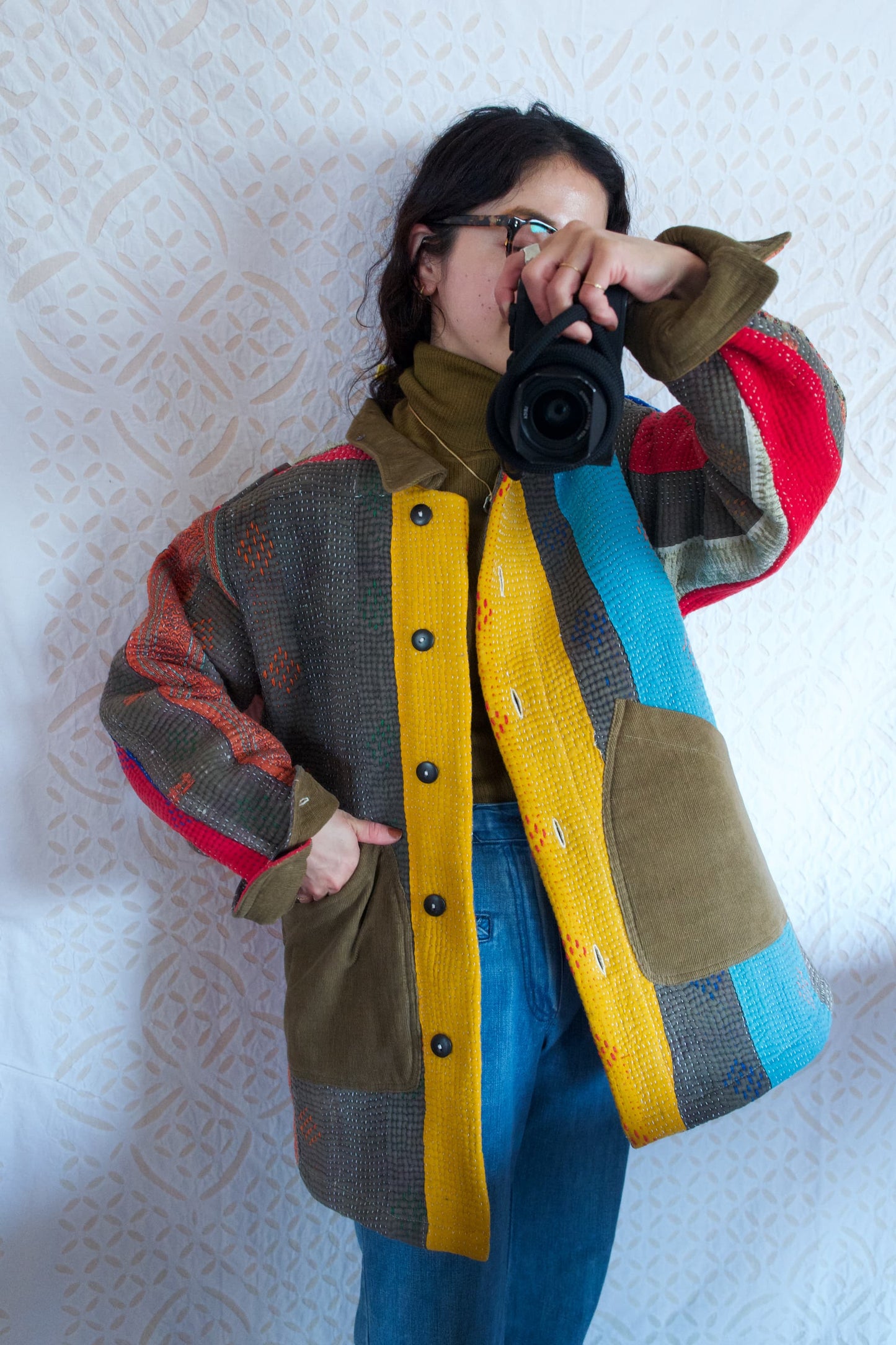 vintage kantha jacket A