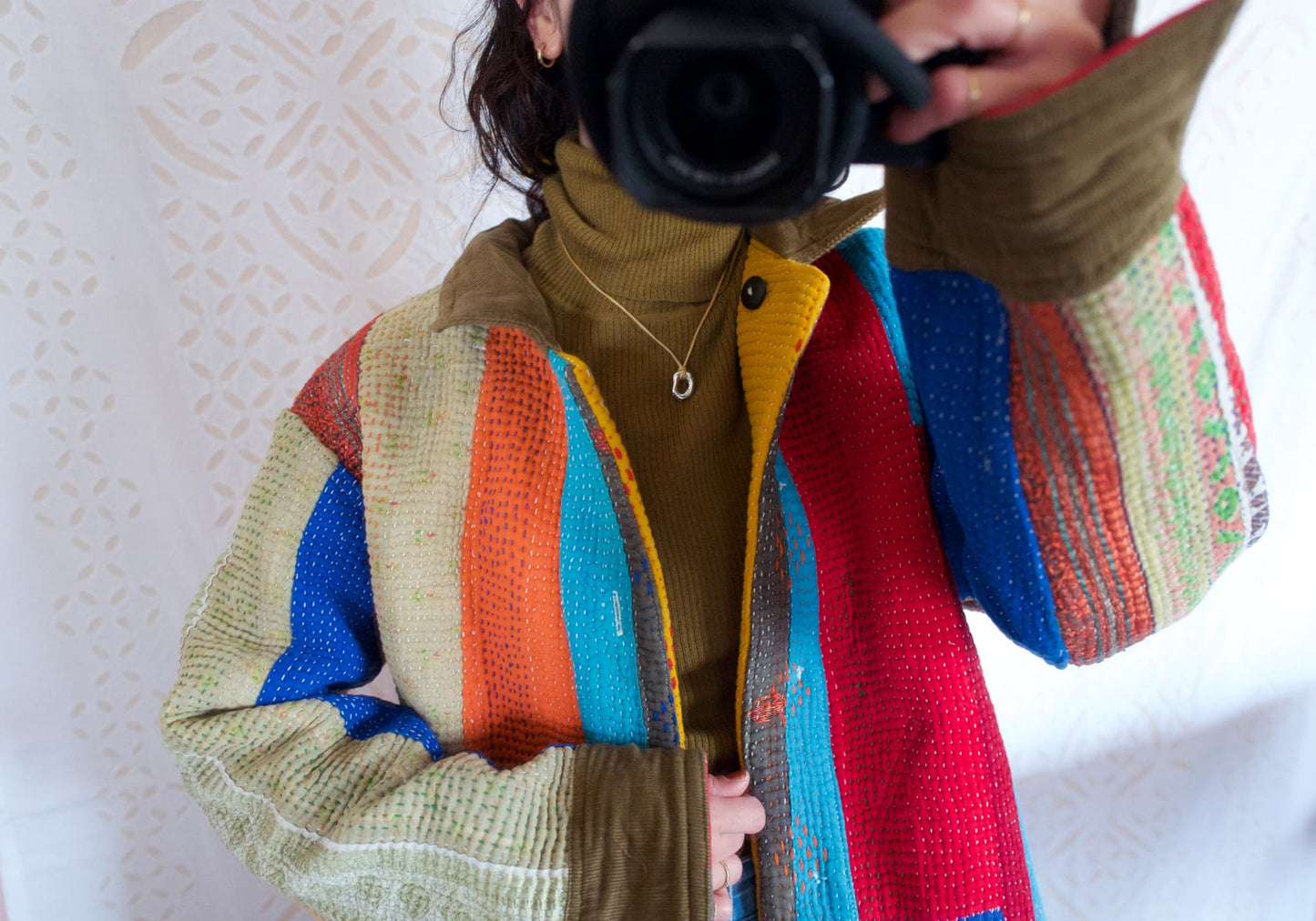 vintage kantha jacket A