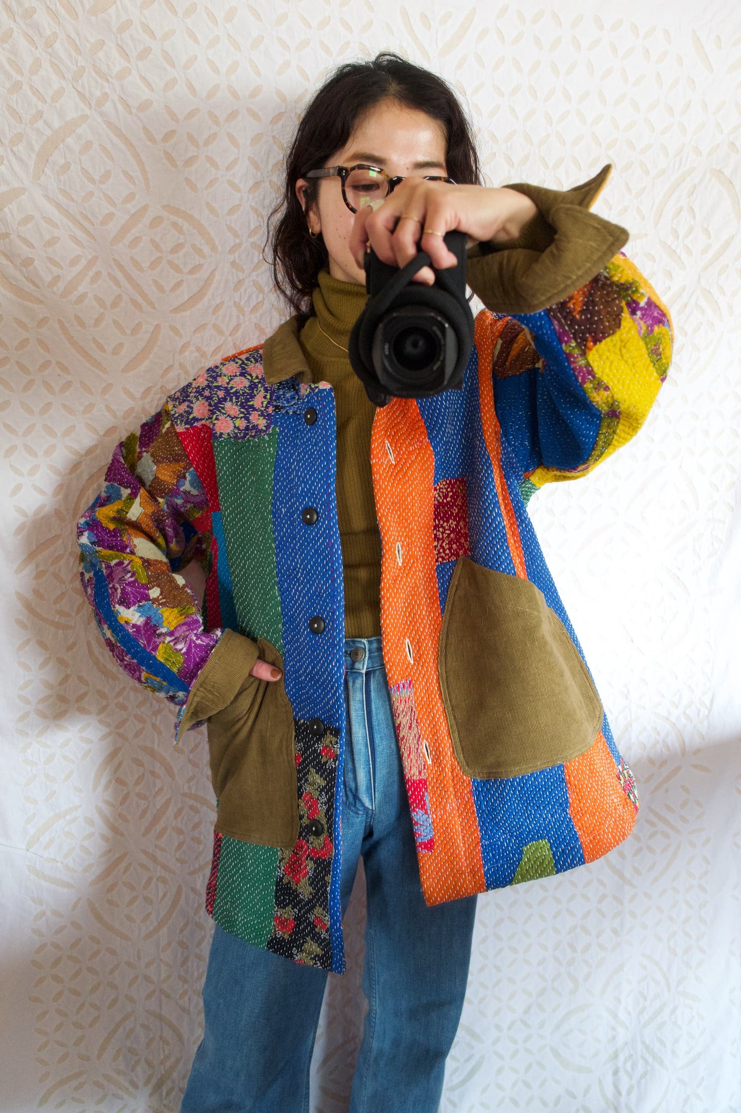 vintage kantha jacket H