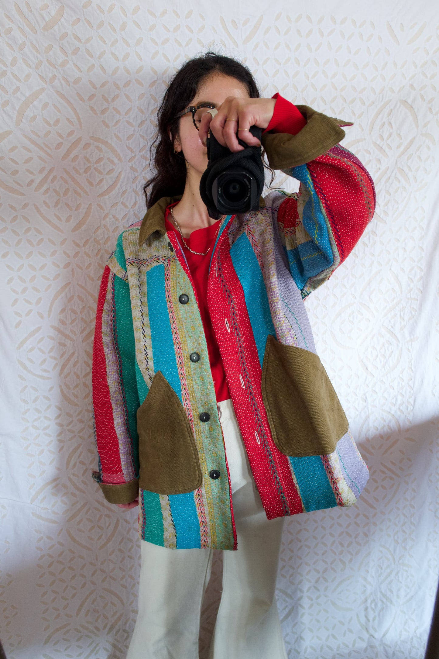 vintage kantha jacket E