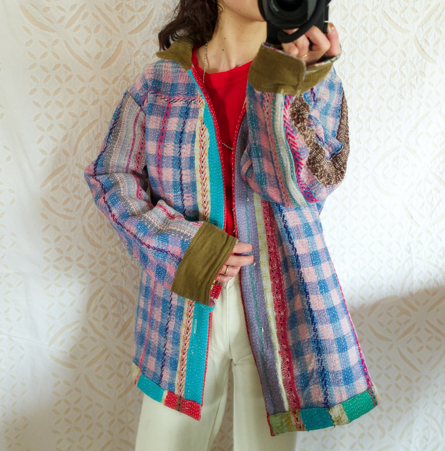 vintage kantha jacket E