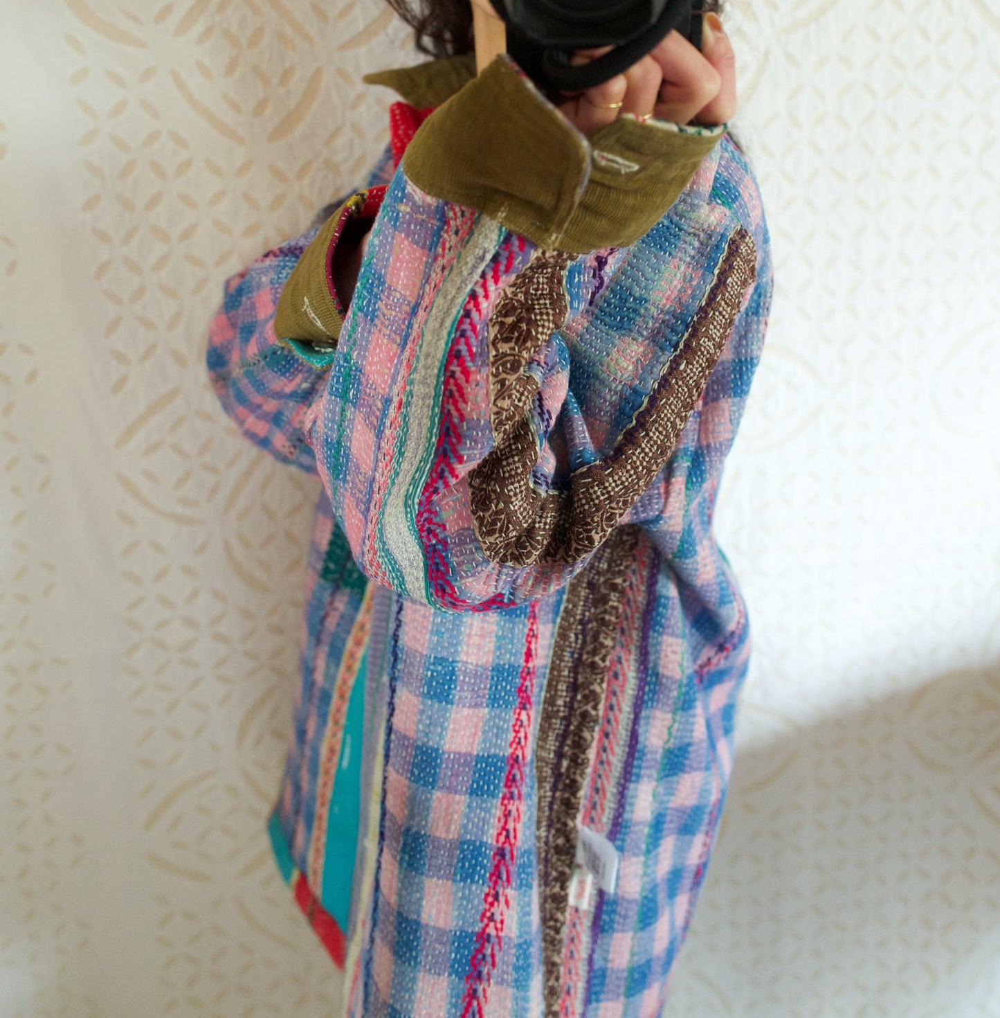 vintage kantha jacket E