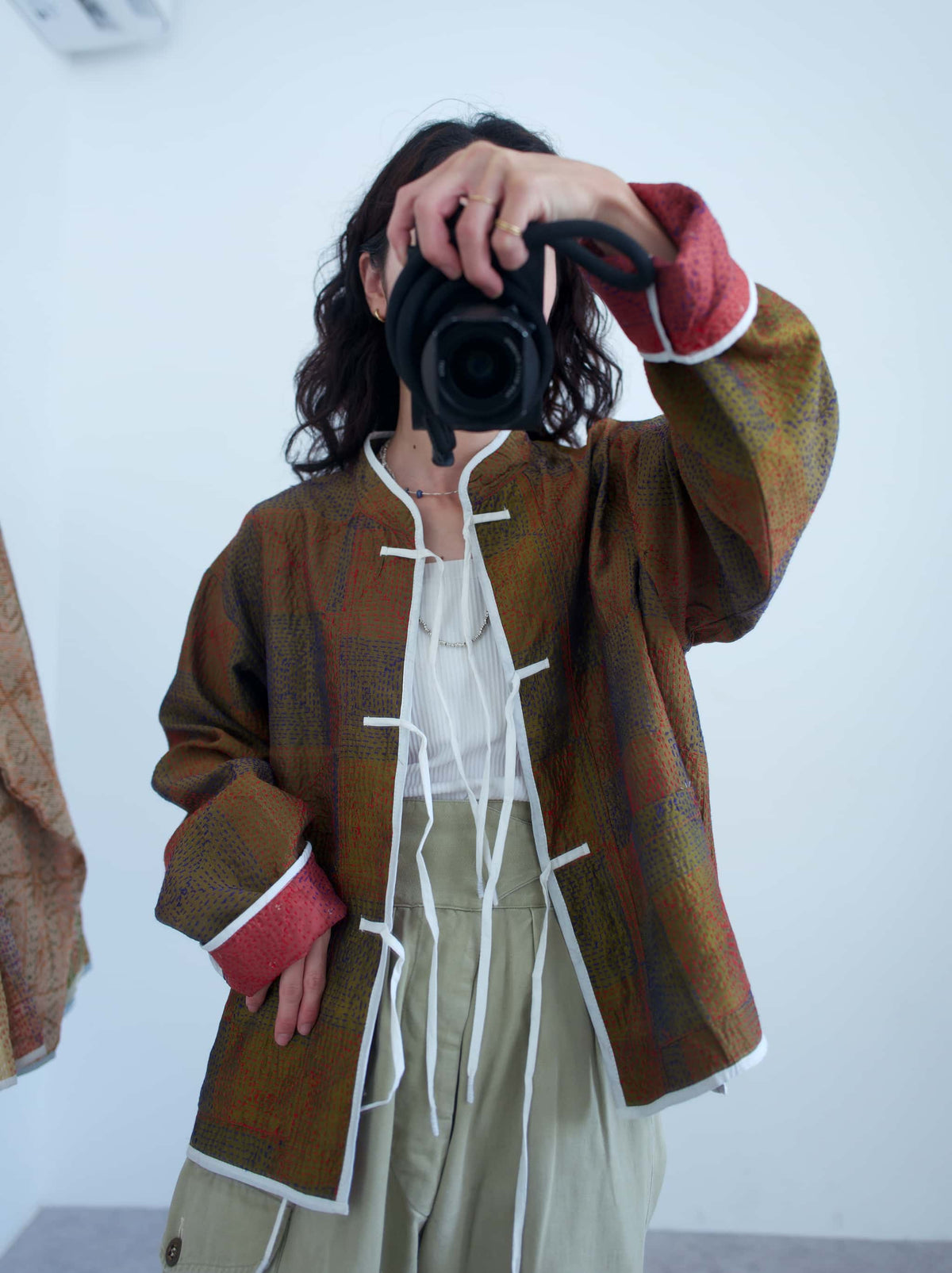 silk kantha jacket  （f）