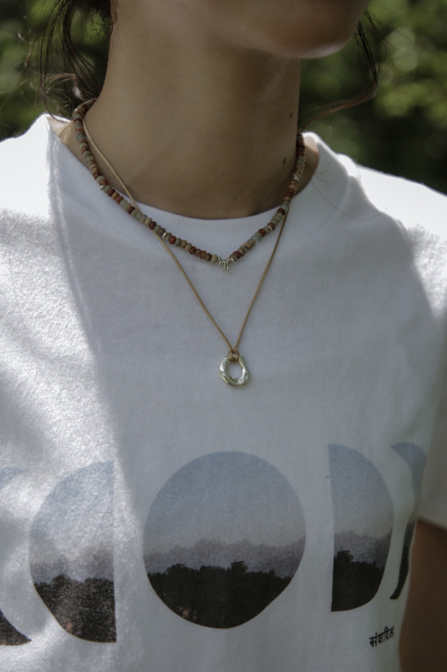 impression × karensilver beads necklace