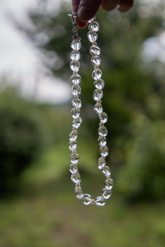 【preorder】Crystal & Pearl Necklace