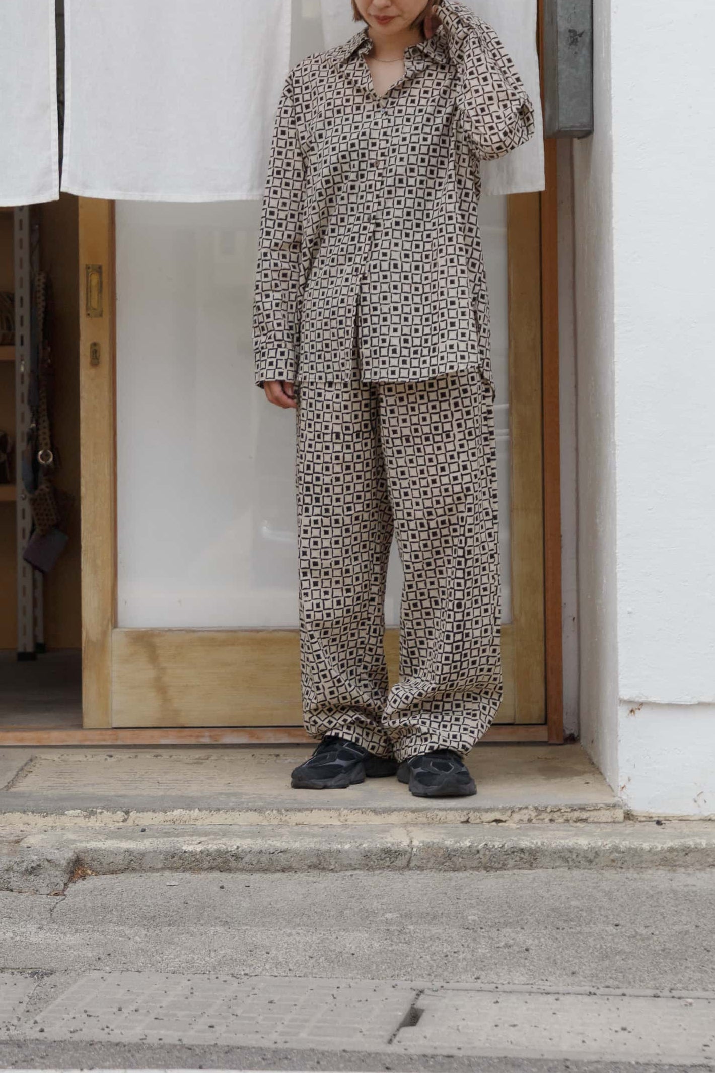 Bagru block print shirt（modern）
