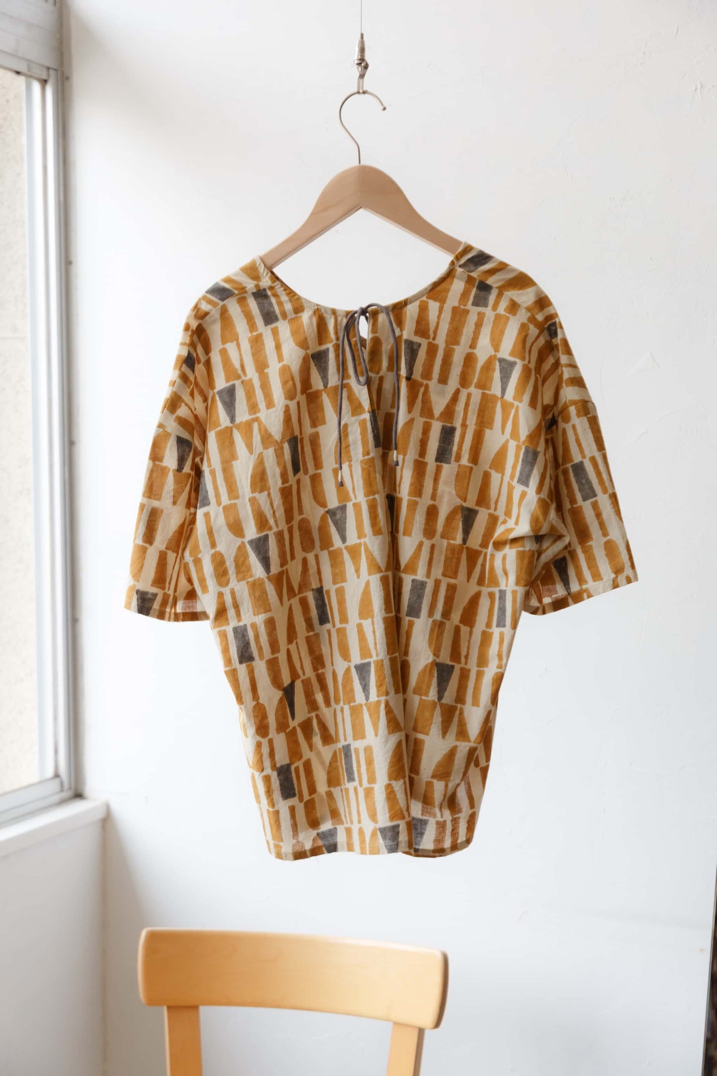 Bagru block print top（yellow）