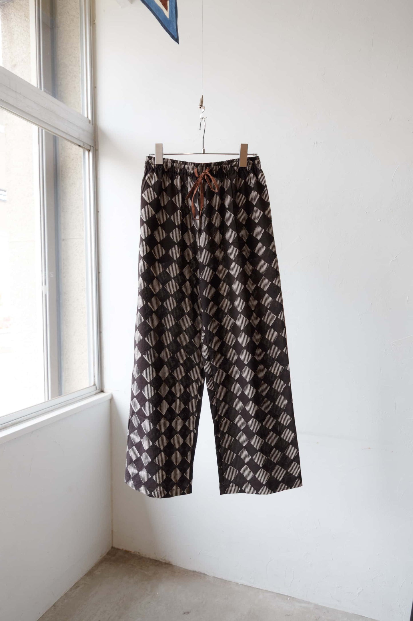 Bagru block print pants（black）