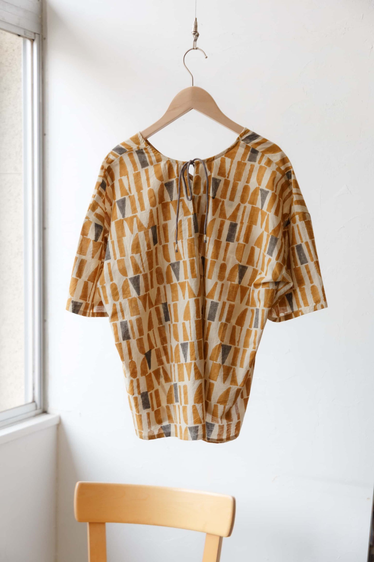 Bagru block print top（yellow）