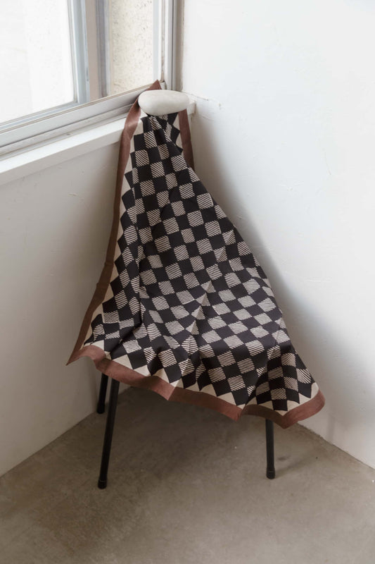 Bagru blockprint scarf（black）