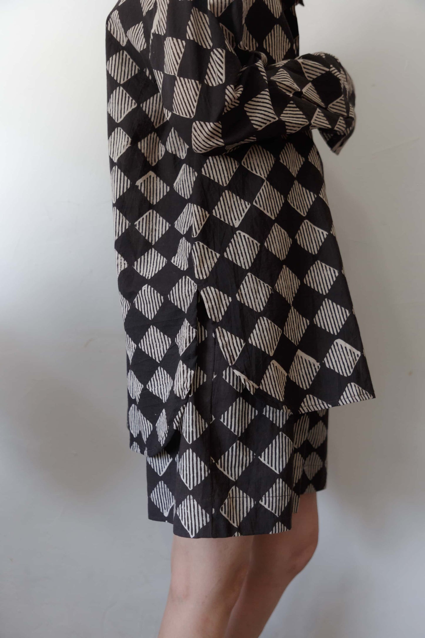 Bagru block print shirt（black）