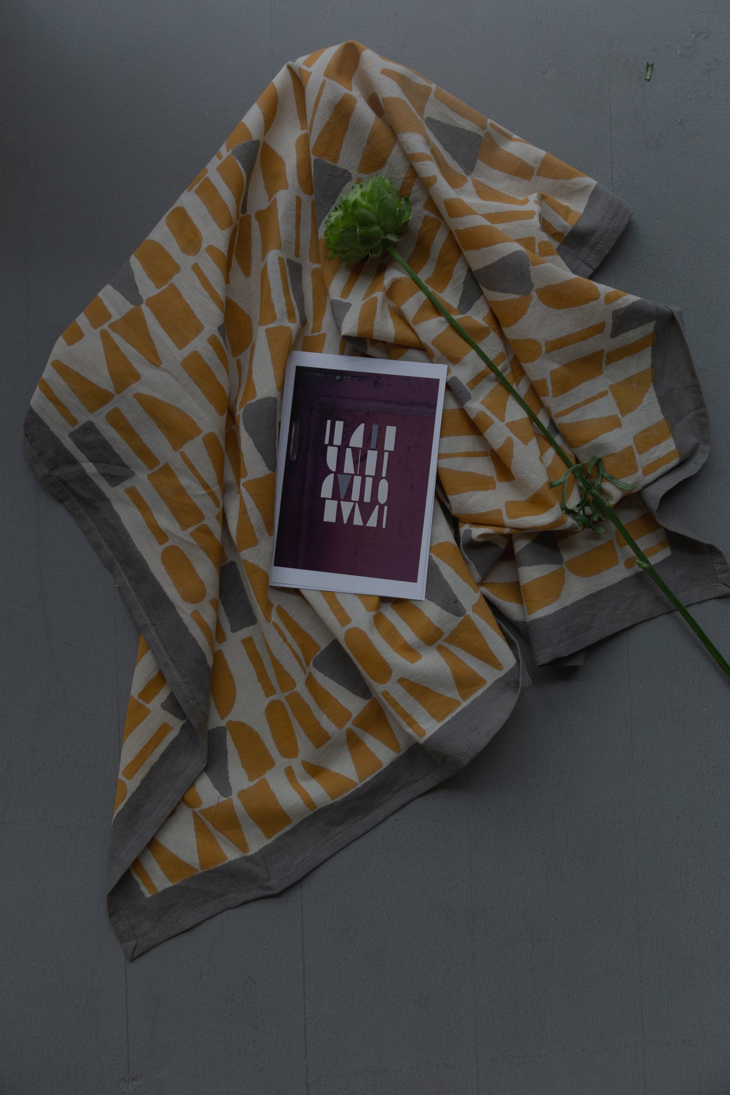 Bagru block print pants（yellow）