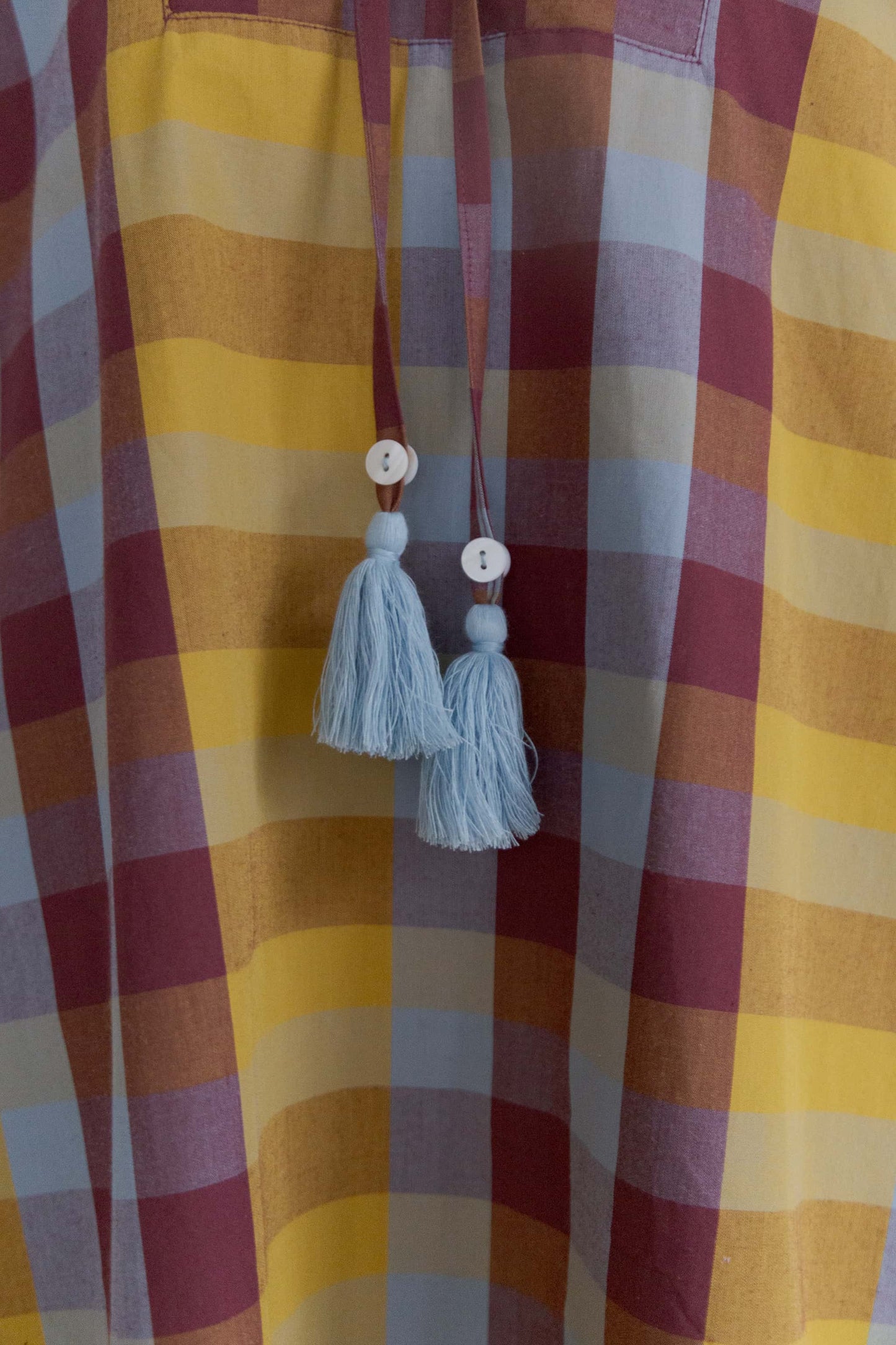check woven dress（mix）