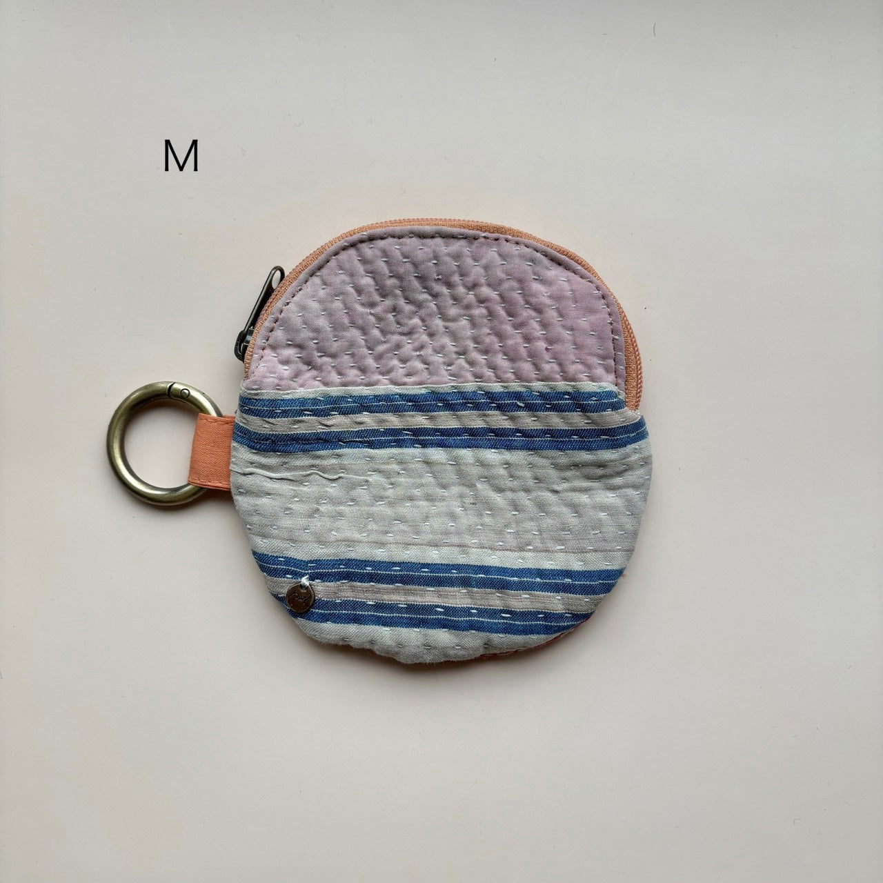 round kantha pouch