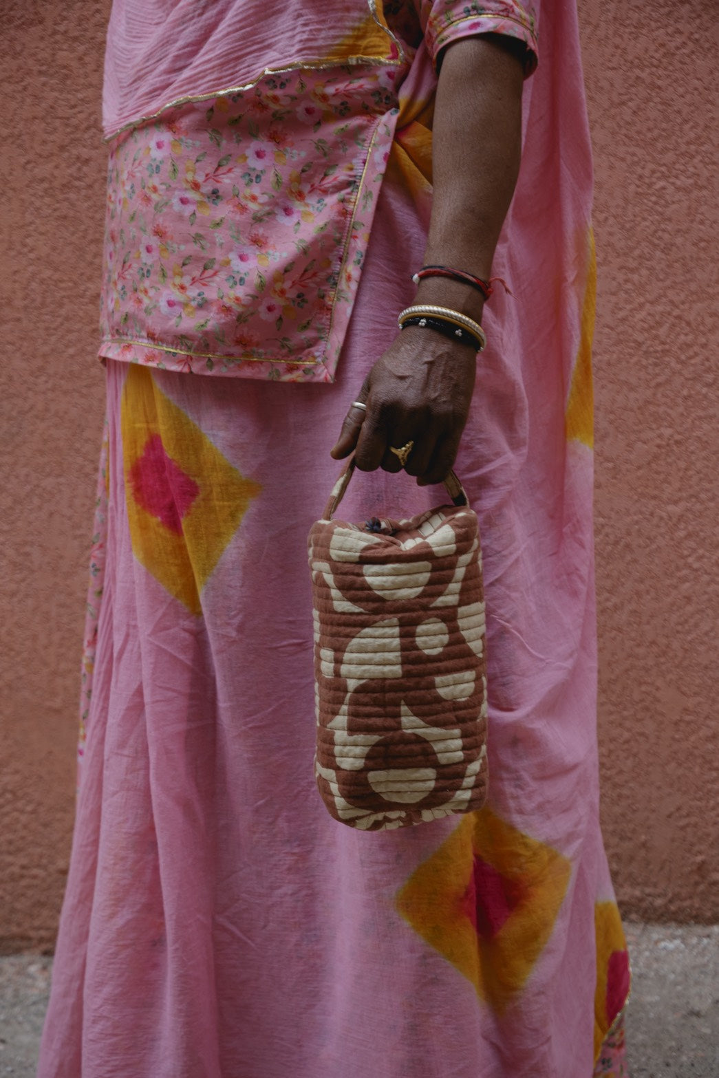 Bagru blockprint pouch