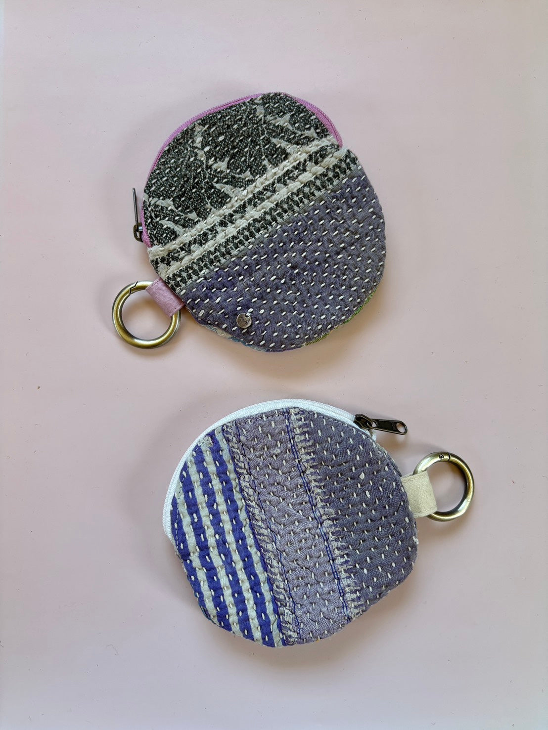 round kantha pouch 7