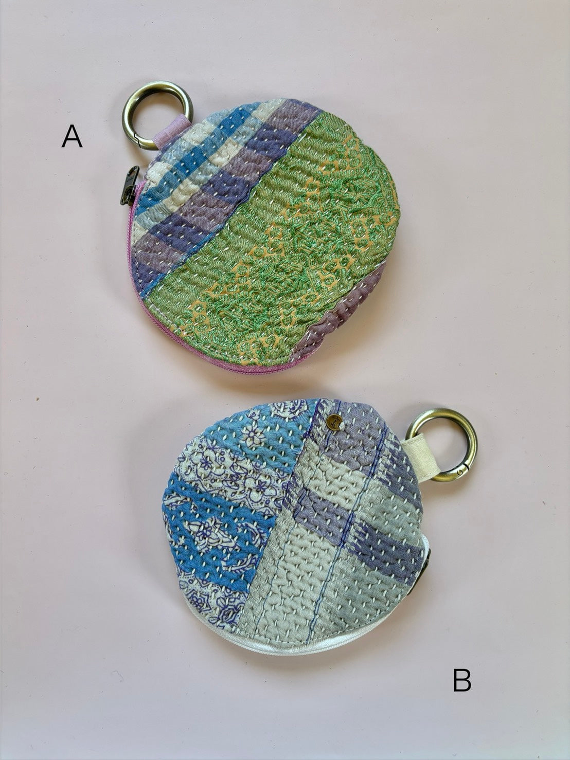 round kantha pouch 7