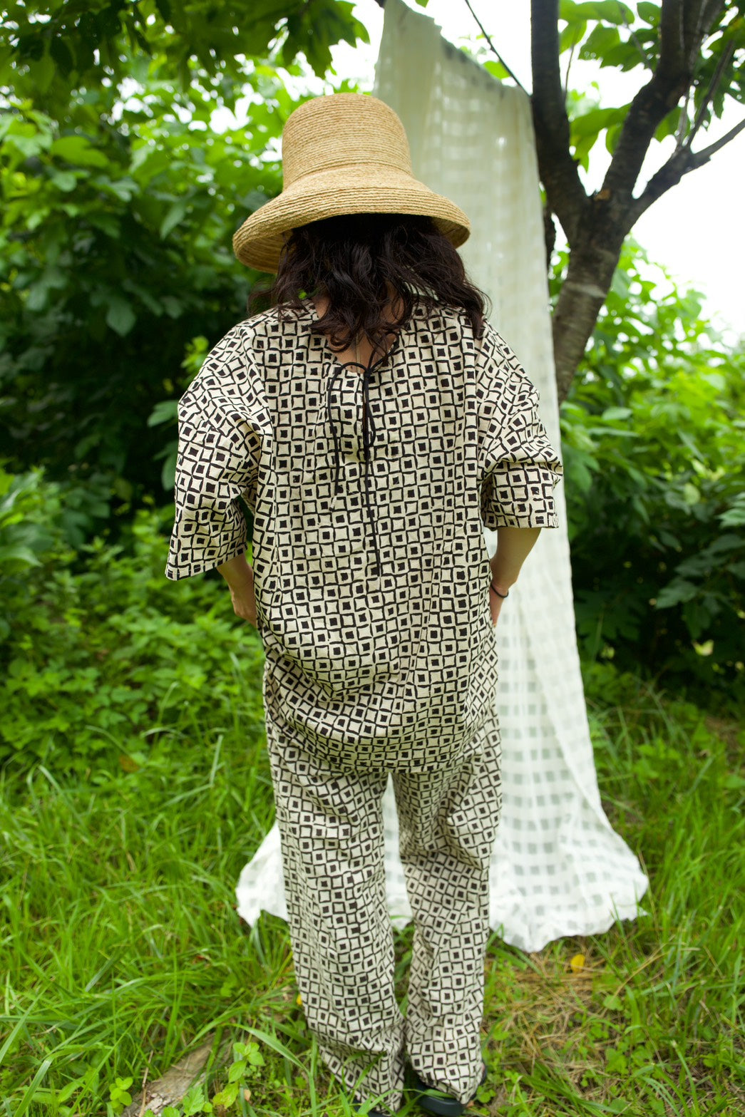 Bagru block print top（modern）