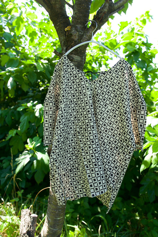 Bagru block print top（modern）