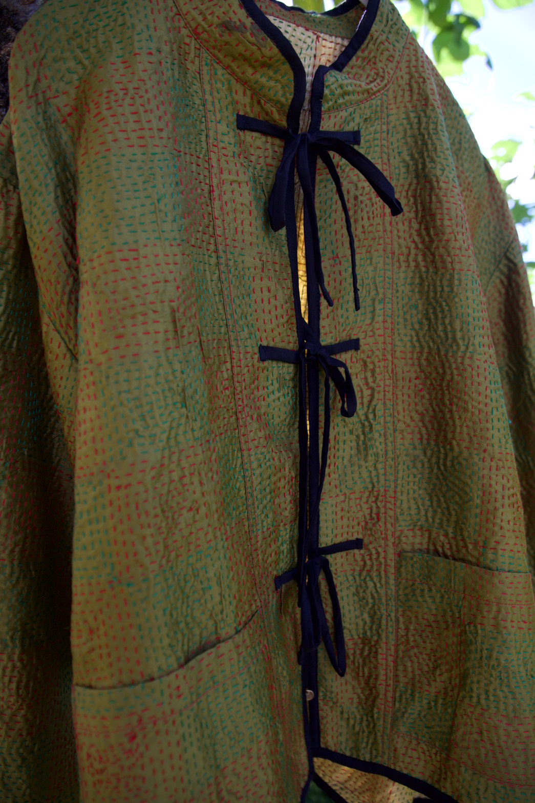 silk kantha jacket  （e）