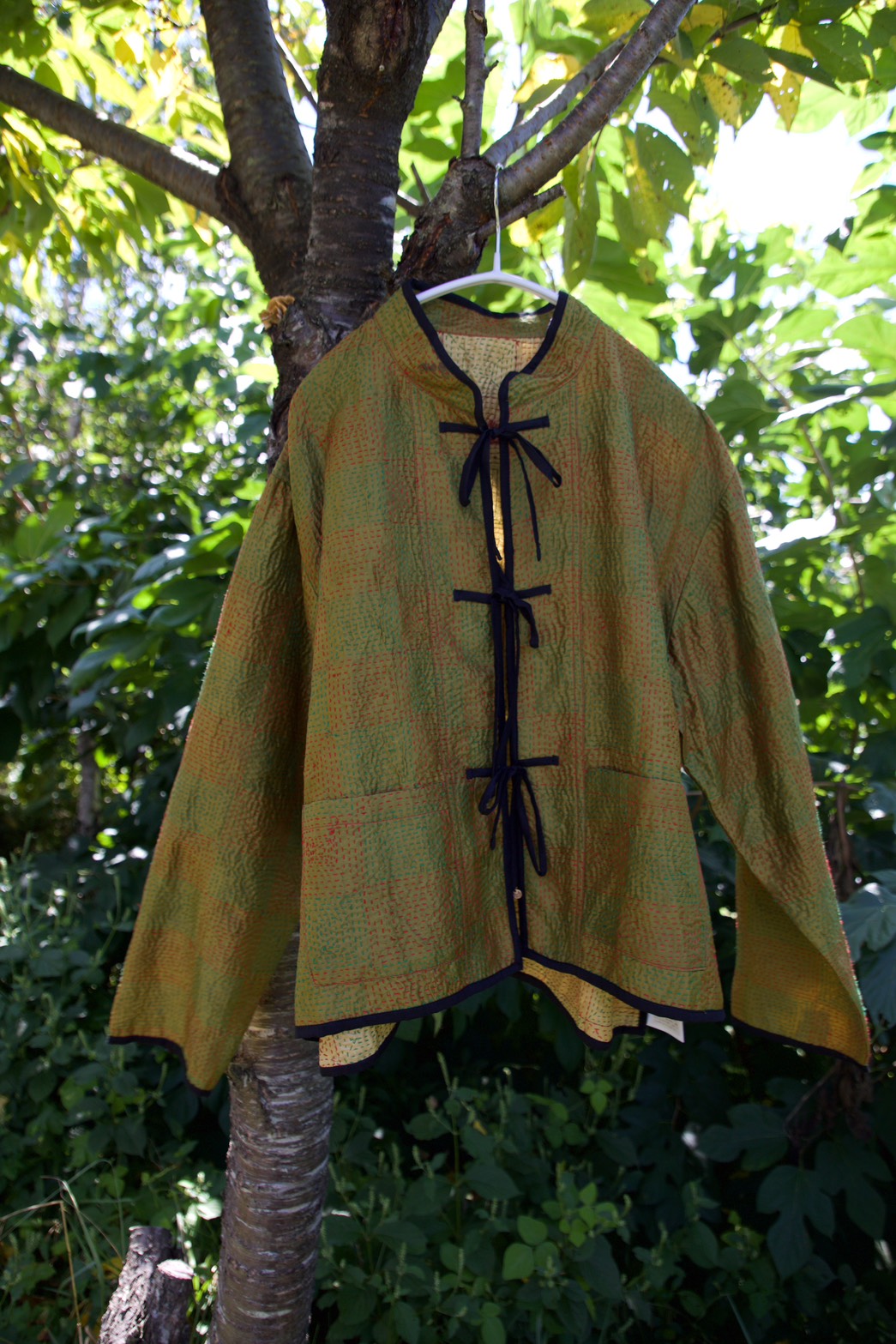 silk kantha jacket  （e）
