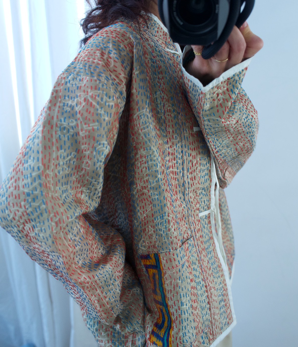 silk kantha jacket  （a）