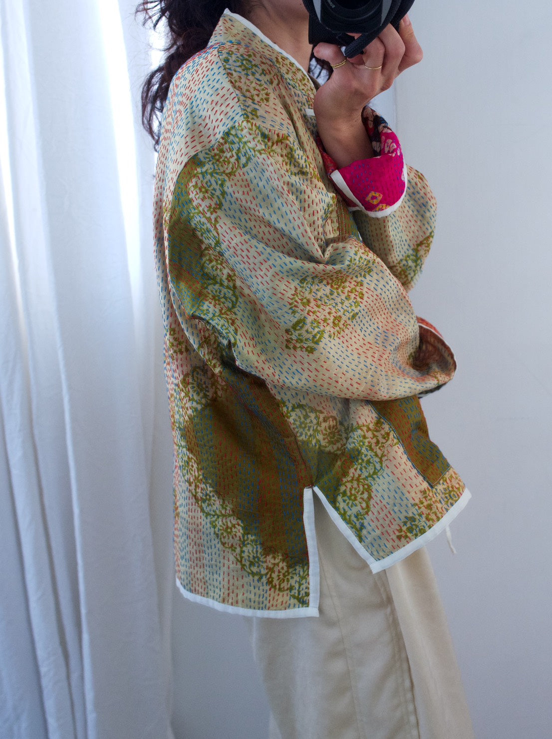 silk kantha jacket  （b）