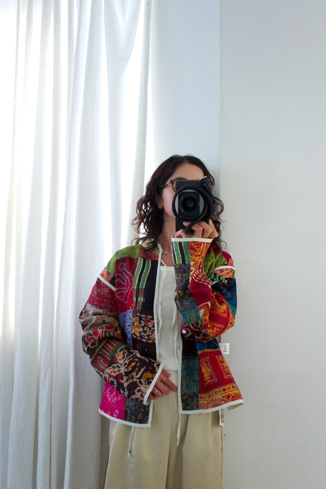 silk kantha jacket  （b）